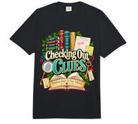 Checking Out Clues Librarian Mystery Books 2027 Summer Read Comfort Colors Adult Heavyweight T-Shirt