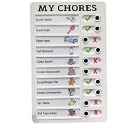 Checklist Board, Daily Schedule to Do List Board Plastic Chore Chart for Adults Boards, Chores Chart for Multiple Kids Detachable DIY Message Home Travel Planning Reminder Chart