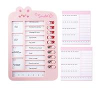 Checklist Boards - 8.46 Inch To-Do List, Portable Learning Planning Plan, Checklist Slider Board - Student of Cartoon | Flexible Visual Schedule Routine Planning Board Girls Planner for the