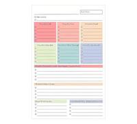 Checklist Notepad, Portable Productivity Planner For Goal Setting, A5 Undated Notebook For Task Management, Use Planning Tool, Study And Work Accessory For Entrepreneurs Teachers Standard Size