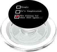 Checklist Single It's Complicated Not Falling for That Again PopSockets PopGrip for MagSafe