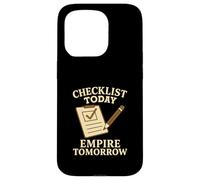 Checklist Today Empire Tomorrow Productivity Goal Setter Case for iPhone 15 Pro