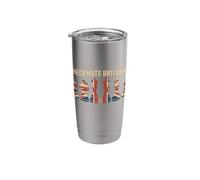 Checkmate Britannia British Flag Chess Pieces Chess Player Stainless Steel Insulated Tumbler