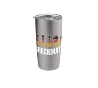 Checkmate German Flag Chess Pieces Chess Player Stainless Steel Insulated Tumbler