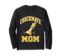 Checkmate Mom Varsity Chess King Athletic Long Sleeve T-Shirt