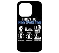Checkmate Things I Do In My Spare Time Knight Chess Players Case for iPhone 15 Pro