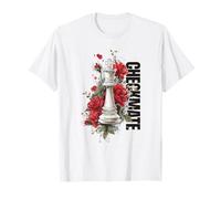 Checkmate with Roses - Chess Aesthetic Power Design T-Shirt
