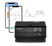 CheckMe Smart Blood Pressure Monitor with ECG and AI Analysis Report, 3 Consecutive Measurements, Upper Arm Blood Pressure Machine for Home Use, APP Unlimited Data Management