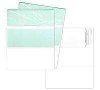 CheckOMatic Business Check Paper, Blank Computer Checks on Top, 100 Sheets