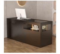 Checkout Counter with Drawers - Reception Desk for Lobby, Beauty Salon & Home Office, Stylish Front Desk Furniture (A-1, L-47.2x23.6x35.4in)