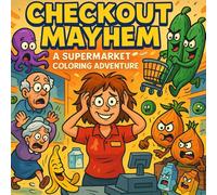 Checkout Mayhem - A Hilarious Coloring Book for Adults and Teens - Featuring Mischievous Foods and Supermarket Chaos: Funny Adult Coloring Book for Stress Relief and Relaxation