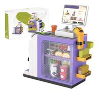 Checkout Toy | Pretend Coffee Maker | Kids Grocery Counter Set | Interactive Playset Builds Math Skills Social Confidence Through Safe Durable Sensory Learning Play