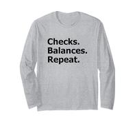 Checks Balances Repeat Constitutional Long Sleeve T-Shirt