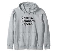 Checks Balances Repeat Constitutional Zip Hoodie