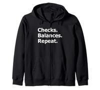 Checks Balances Repeat Constitutional Zip Hoodie