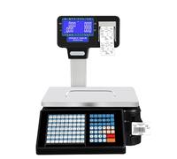 Checkweigher Scale Retail Price Computing Digital Thermal Printer for Food 66lb Capacity for Fruit Market, Meat, Deli - Label Printing Scales with Weight Calculator and Barcode Feature
