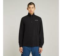 Checquard Tweeter Half Zip - Black - Men XL