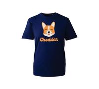 Cheddar Corgi Dog T-Shirt - Cute Cartoon Pet Lover Tee Funny Gift for Dog Owners & Corgi Fans