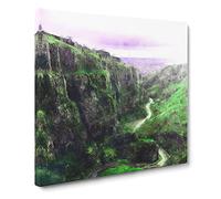 Cheddar Gorge In Somerset Canvas Print | Gallery Wrapped 30mm Frame Wall Art | 14x14 inches | Ready to Hang | Modern Picture | Living Room Bedroom Lounge Office