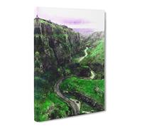 Cheddar Gorge In Somerset Canvas Print | Gallery Wrapped 30mm Frame Wall Art | 24x16 inches | Ready to Hang | Modern Picture | Living Room Bedroom Lounge Office