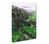 Cheddar Gorge In Somerset Canvas Print | Gallery Wrapped 30mm Frame Wall Art | 30x20 inches | Ready to Hang | Modern Picture | Living Room Bedroom Lounge Office