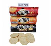 Cheddars Cheese Biscuit Share Pack Bundle, Original, Smoked Cheddar and Red Leicester Flavours, 3 x 150g