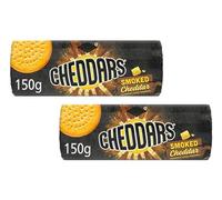 Cheddars Smoked Cheddar Cheese Biscuits, 150g Pack of 2, Vegetarian Friendly, No Artificial Colours or Flavours, Oven Baked Crackers