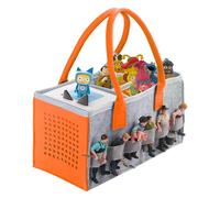 Chedin Tonie Toniebox Accessories Protective Case Organiser with Figures Storage Plenty of Space Bag for Toniebox Starter Set and Tonies Figure Carry Bag (Orange)