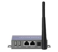 CHEECENT Wireless Print Server for USB Printer (NOT Plug&Play), 2 Port USB Print Server, Convert Wired Printer to Wireless WiFi Ethernet Networking - Windows Mac Linux Compliant - CR202