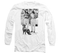 Cheech And Chong: Up In Smoke Dog Mens Long Sleeve T Shirt, White, Large