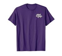 Cheech & Chong Classic Text Logo Small Pocket Size T-Shirt, Men, Purple, Small