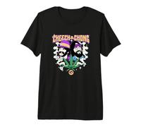 Cheech & Chong Duo Portrait Dice Peace Leaf Premium T-Shirt
