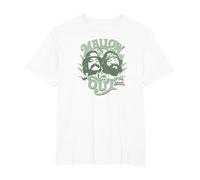 Cheech & Chong Mellow Out Classic Portraits T-Shirt, Men's Big and Tall, White, 5X Tall