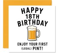 Cheeky 18th Birthday Card, Raise a Glass to Adulthood