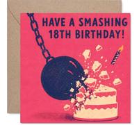 Cheeky 18th Birthday Card, Smash into Adulthood