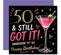 Cheeky 50th Birthday Card, Turning 50 with a Wink