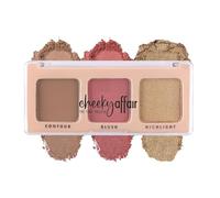 Cheeky Affair The Face Palette | Sunset, 8.6gm | Multipurpose 3-in-1 Contour, Blush & Highlighter Palette | Long-Lasting | Waterproof & Sweatproof