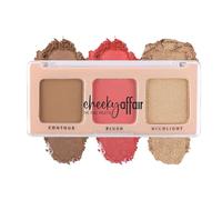 Cheeky Affair The Face Palette | Sweet, 8.6gm | Multipurpose 3-in-1 Contour, Blush & Highlighter Palette | Long-Lasting | Waterproof & Sweatproof