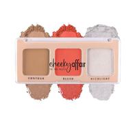 Cheeky Affair The Face Palette | Tangy, 8.6gm | Multipurpose 3-in-1 Contour, Blush & Highlighter Palette | Long-Lasting | Waterproof & Sweatproof
