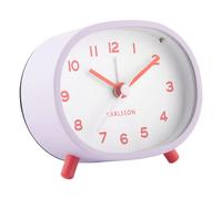 Karlsson Cheeky Oval Alarm clock KA6025LP - Unisex - Quartz Purple 9,3 x 8 x 4 cm