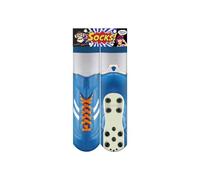 Cheeky Baldrick Socks! Blue Football Boots Design Novelty Socks Fun Socks Small Polyester Socks (Kids UK Shoe Size 1-4)