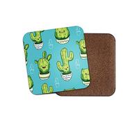 Cheeky Cactus Cork Backed Drinks Coaster - Funny Cute Plants Gardener #8351