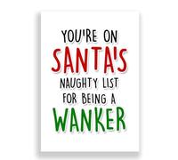 Cheeky Cards Christmas Greeting Card, Funny Adult Humour, 1 Card with Envelope, Premium 300GSM, FSC Certified, 12.7 x 17.8 cm