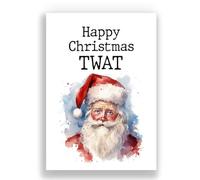 Cheeky Cards Christmas Greeting Card, Funny Design, 12.7 x 17.8 cm, Premium 300 GSM Card Stock, FSC Certified, Includes Recycled Kraft Envelope