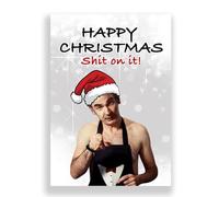 Cheeky Cards Greeting Card, Christmas Holiday, Funny, 1 Card with Envelope, FSC Certified, 300 GSM Premium Card Stock, Friday Night Dinner Theme, 12.7 x 17.8 cm
