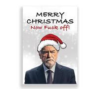 Cheeky Cards Greeting Card, Christmas, Succession Theme, 1 Card with Envelope, Premium 300 GSM, Logan Roy Design, 12.7 x 17.8 cm, FSC Certified