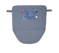 Cheeky Chompers Attachable Travel Blanket with Hand and Foot Pouch - Midnight