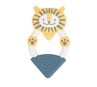 Cheeky Chompers Baby Teether | Teething Toys for Baby | Freezable & Lightweight | BPA-Free Soft Silicone Teething Ring for Babies 0-6, 6-12 Months (Bertie The Lion)