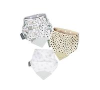 Cheeky Chompers Neckerchew Teething Bib 3 Pack - Leopard, Silver Stars, Panda