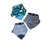 Cheeky Chompers Neckerchew Teething Bib 3 Pack - Midnight, Preppy, Dino